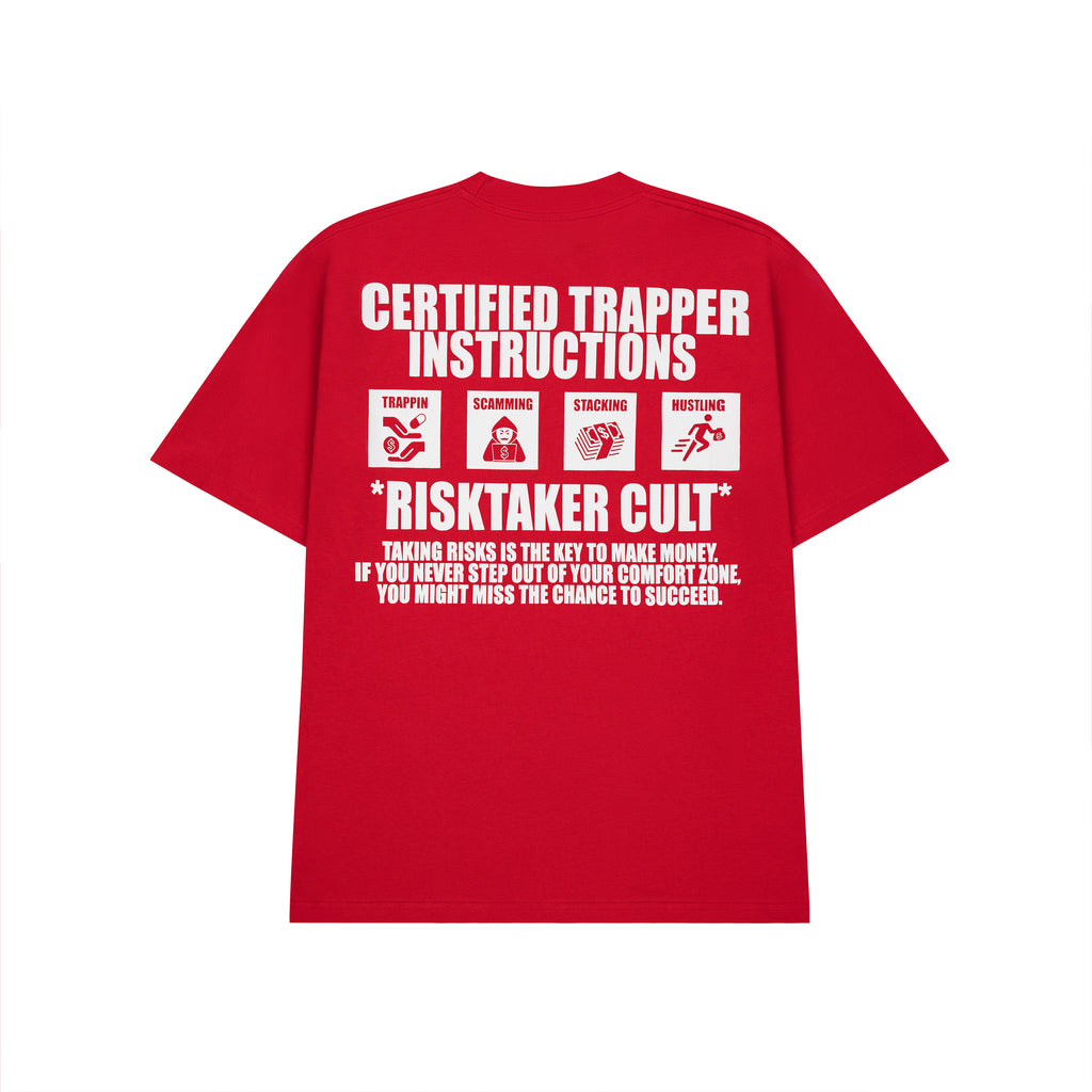 CERTIFIED TRAPPER T-SHIRT RED