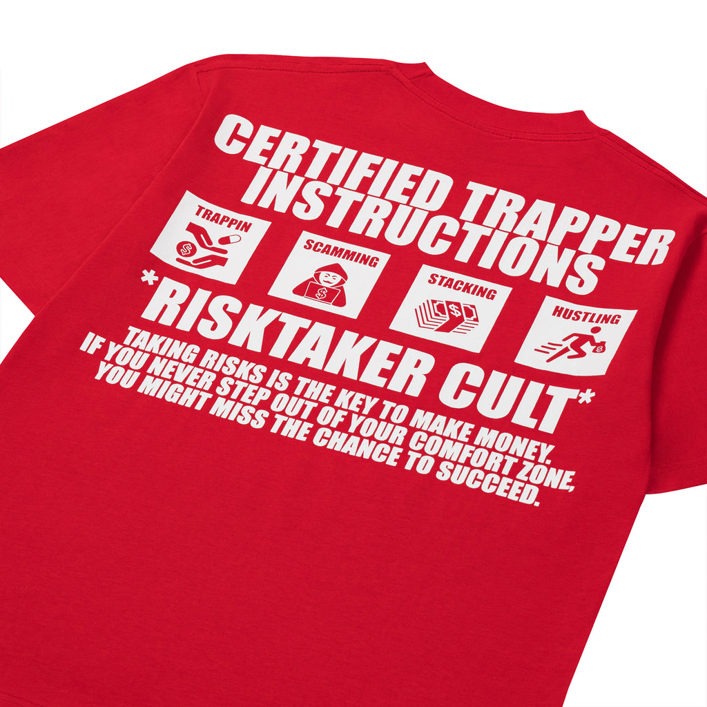 CERTIFIED TRAPPER T-SHIRT RED