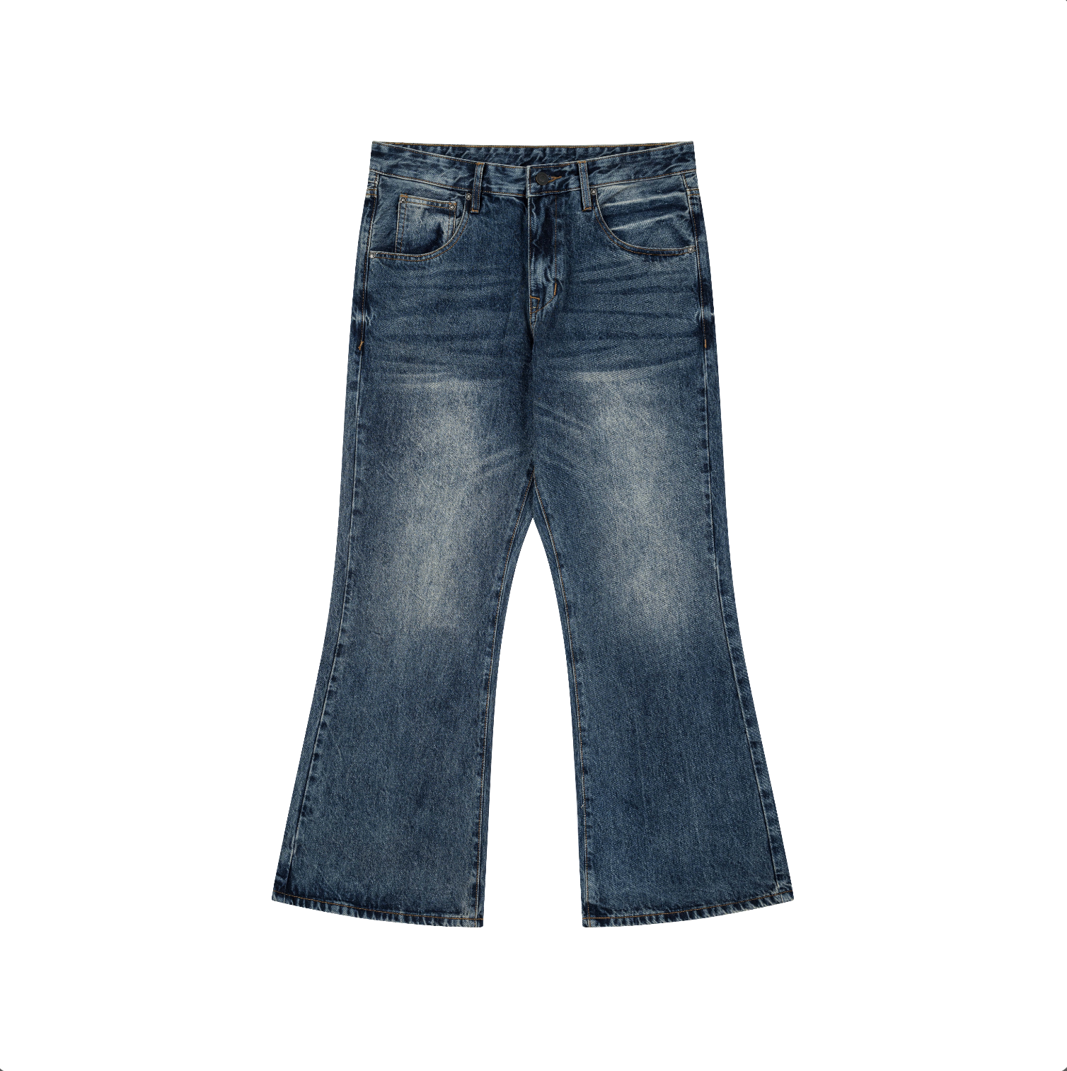 DENIM WIDE FLARE VINTAGE BLEU