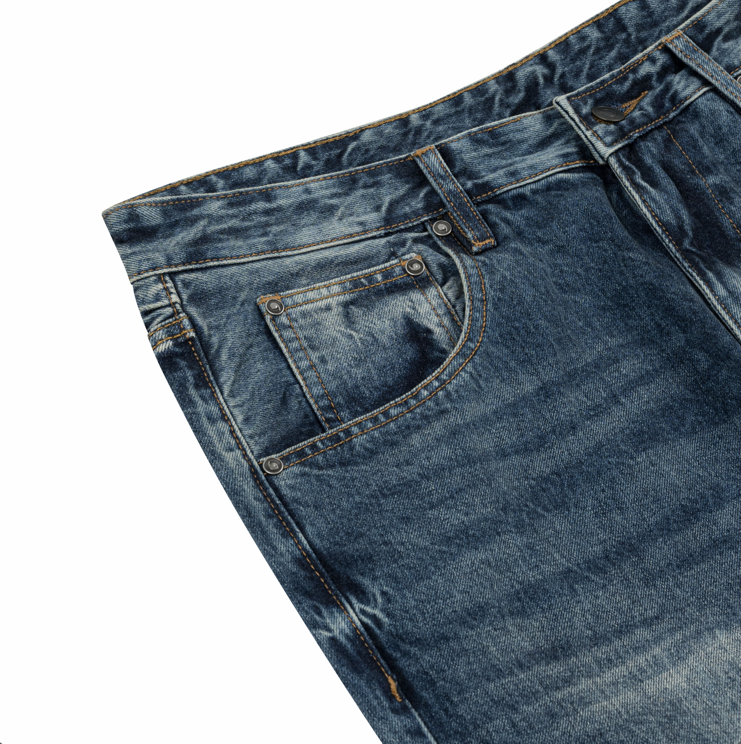DENIM WIDE FLARE VINTAGE BLEU