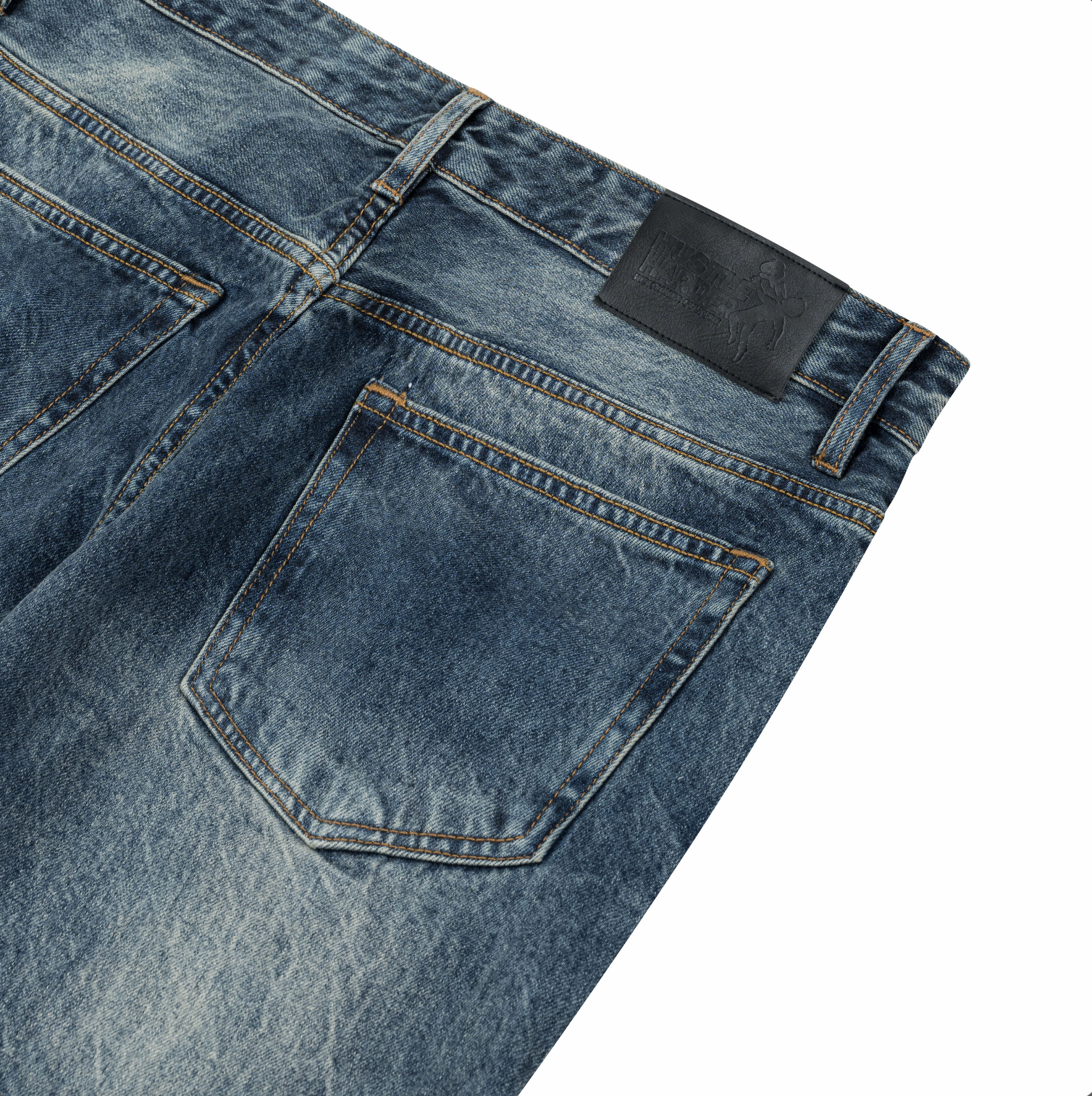 DENIM WIDE FLARE VINTAGE BLEU