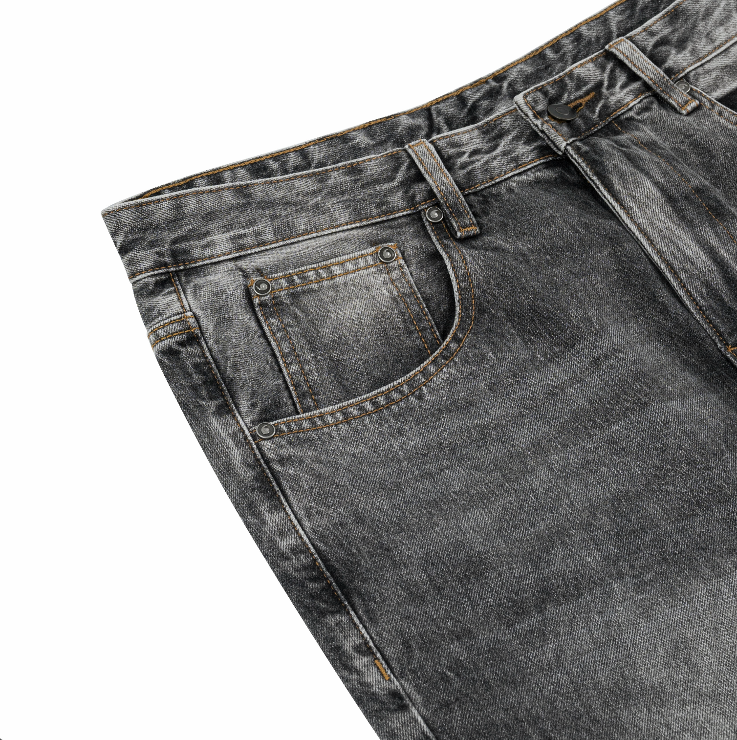 DENIM WIDE FLARE VINTAGE GRIS