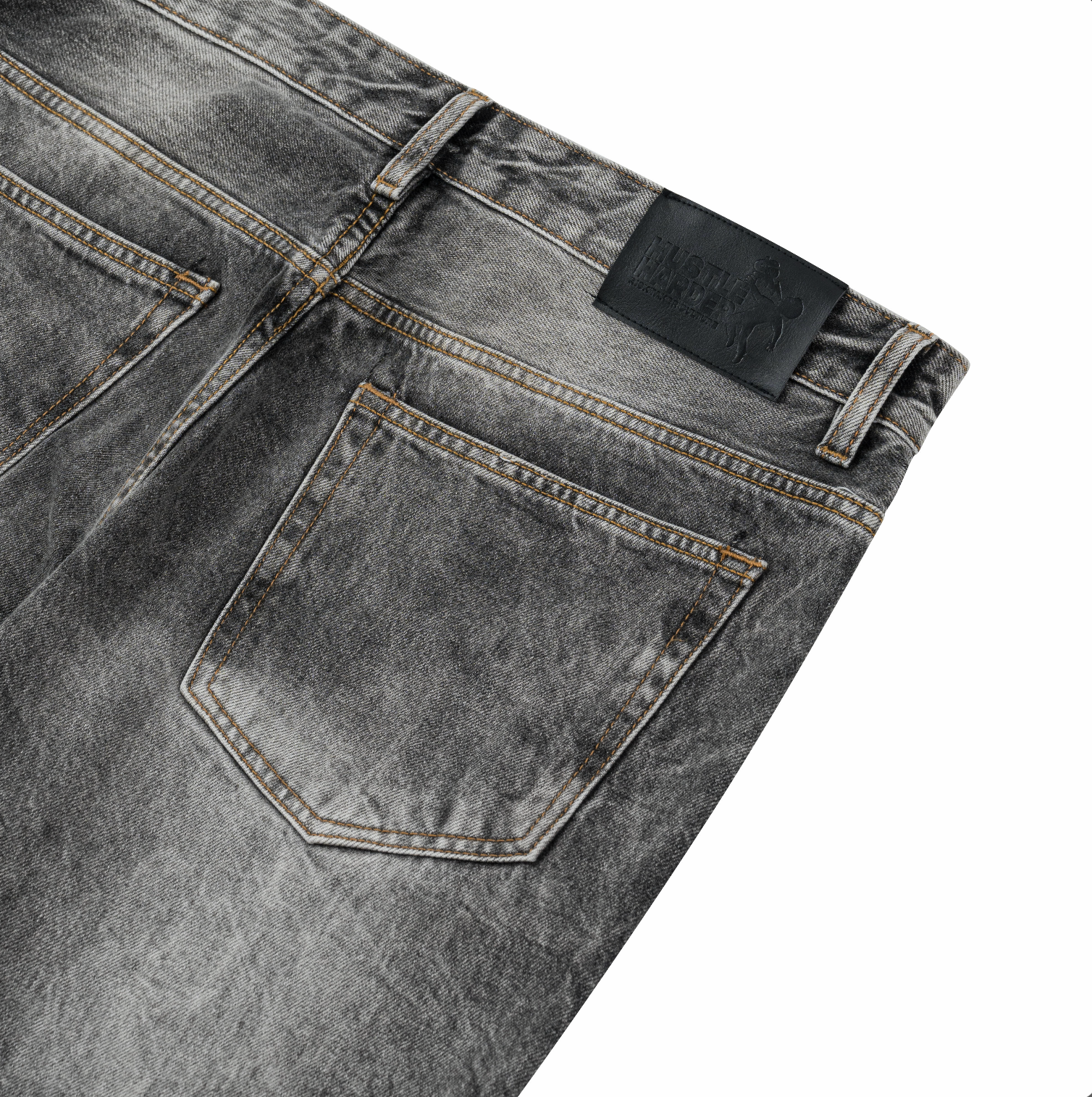 DENIM WIDE FLARE VINTAGE GRIS