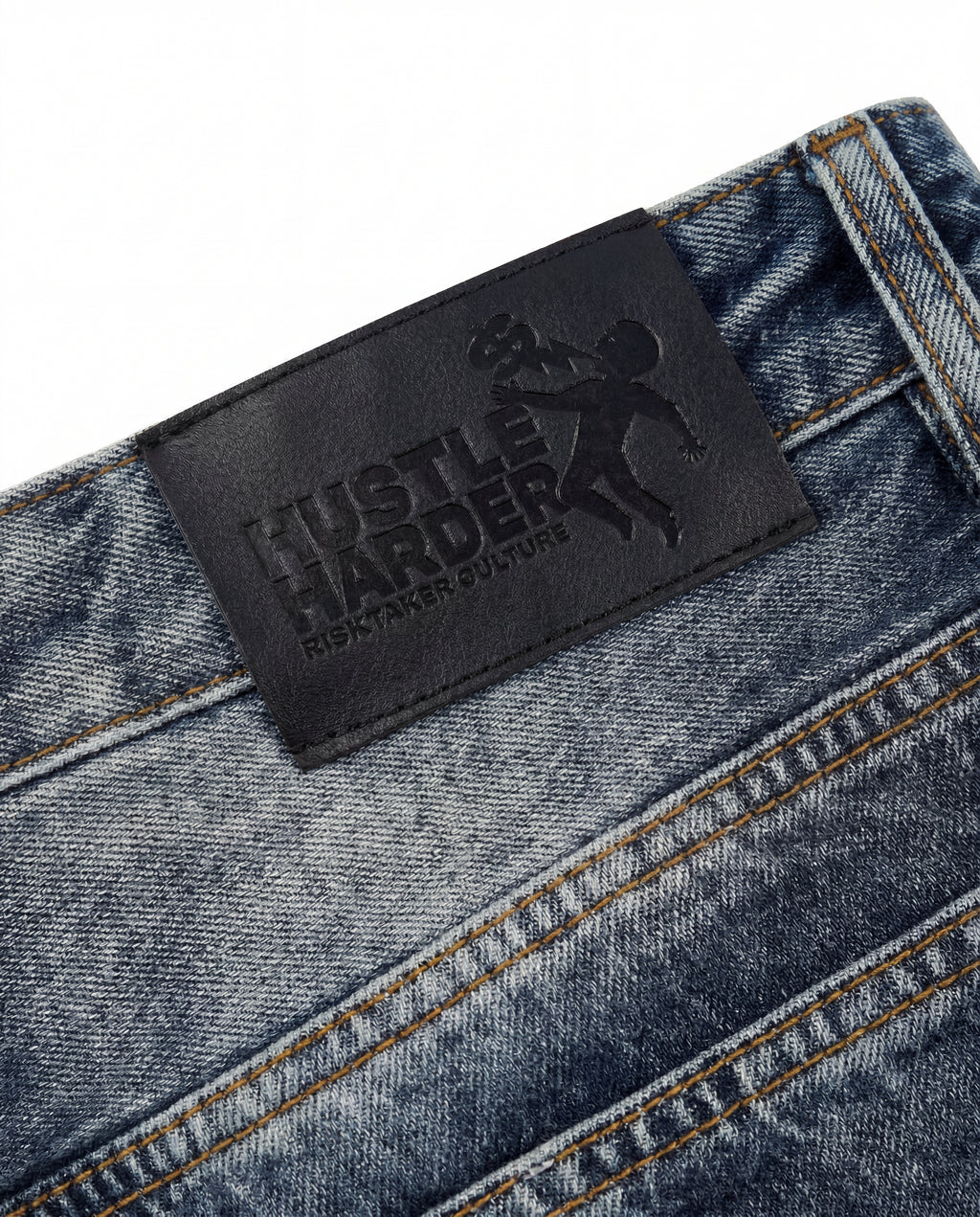 DENIM WIDE FLARE VINTAGE BLEU